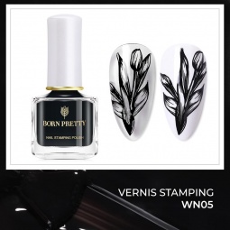 vernis stamping born pretty 42857-3 fraise nail shop