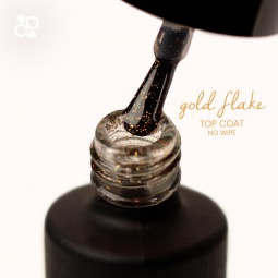 P249 gold flake top coat fraise nail shop 3