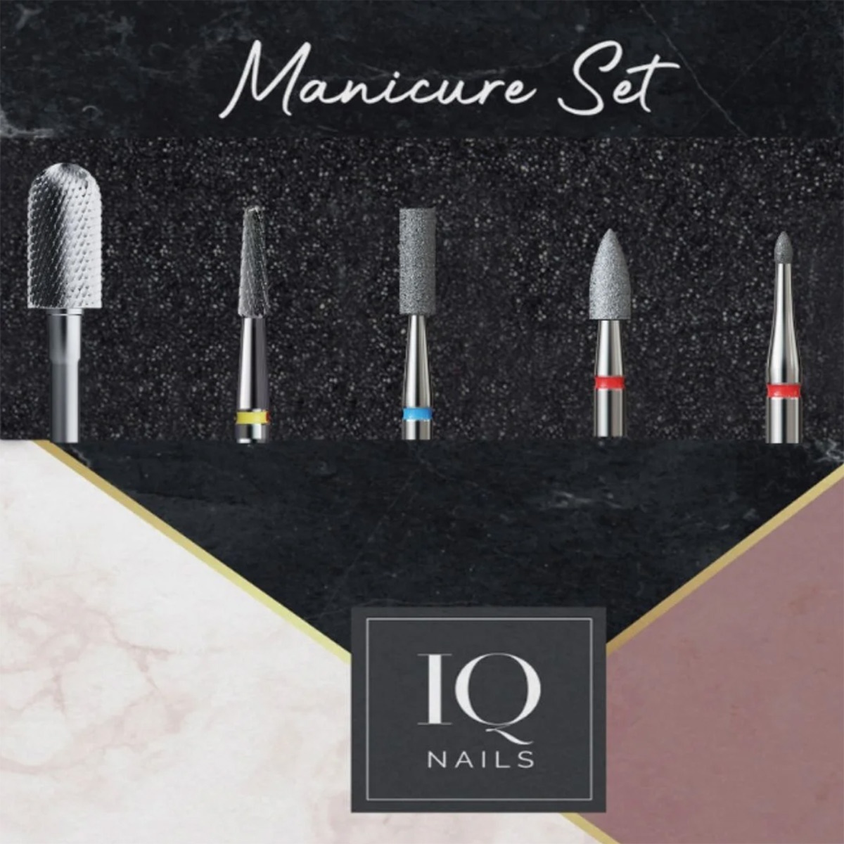 Kit manucure EXPERT II de IQ Nails avec 5 fraises - Fraise Nail Shop
