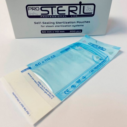 Sachets stérilisation ProSteril Transparents 60 x 110 Steam - Fraise Nail  Shop