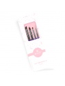 kit pinceaux 6 purple fraise nail shop 6