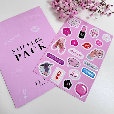stickers pack fraise nail shop 3