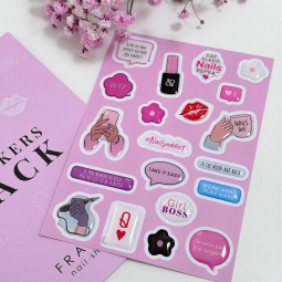 stickers pack fraise nail shop 2