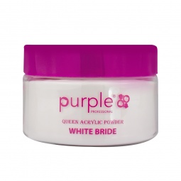 acrylique P1581 white bride purple fraise nail shop