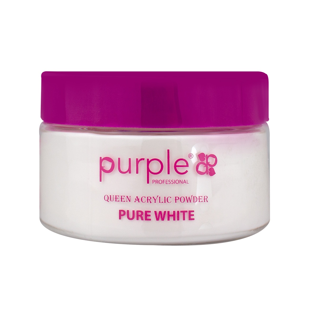 acrylique P1583 pure white purple fraise nail shop