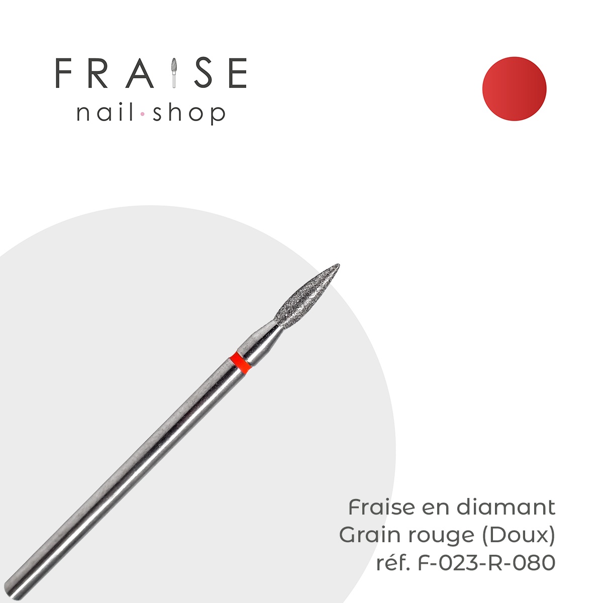 fraise F023R080 fraise nail shop