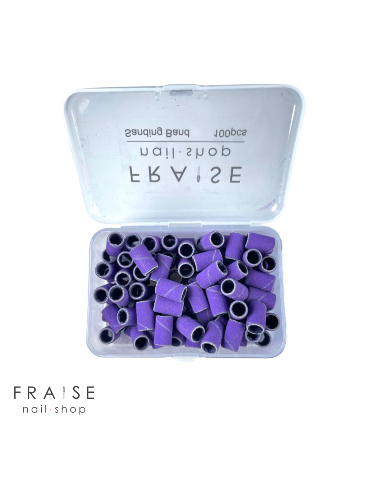 Boite Emeris Violets de 100 pièces - Grain 240 - Fraise Nail Shop