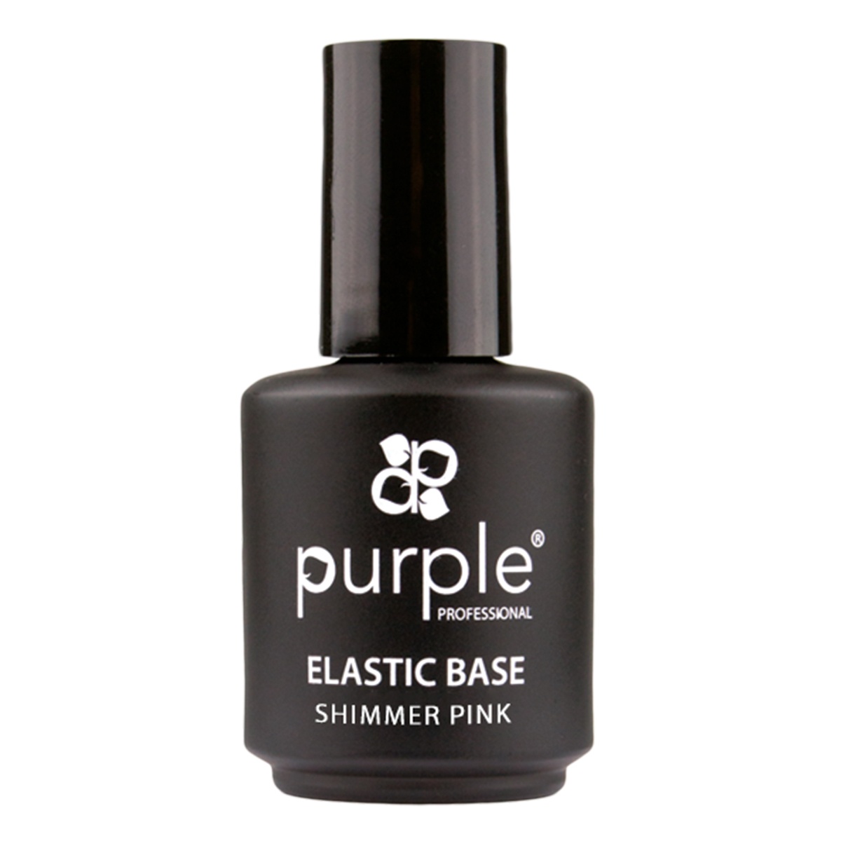 Elastic base shimmer pink pour ongles Purple - Fraise Nail Shop