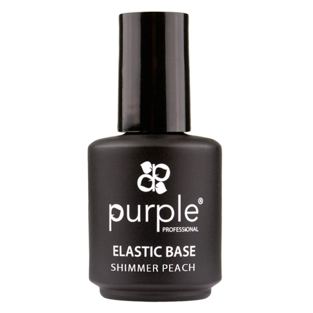 Elastic base shimmer peach pour ongles Purple - Fraise Nail Shop
