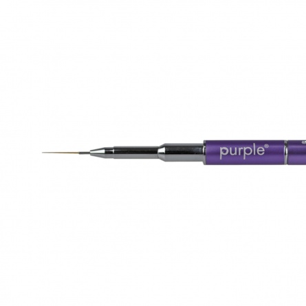 Pinceaux à ongles fins en acrylique, pinceaux à dessin, peinture, taille  #14/16/18/20, avec poignée violette, pour Nail Art - AliExpress