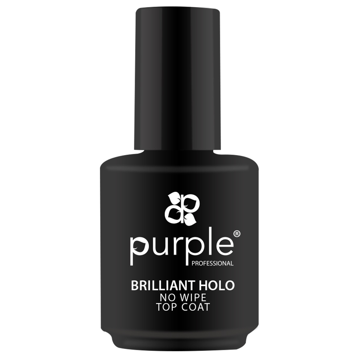 Top Coat pailleté Brilliant Holo 15 ml Purple Fraise Nail Shop