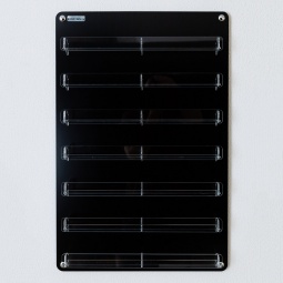 presentoir mural noir fraise nail shop