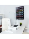 presentoir mural noir fraise nail shop 7