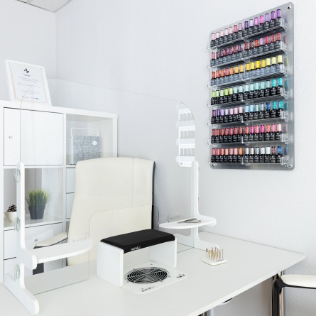 presentoir mural argente fraise nail shop 6