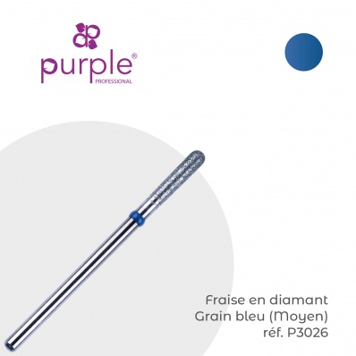 Fraise Manucure Diamantée Forme Flamme 2,1mm Rouge - Pour Ongles En Gel/acrylique, Neuve