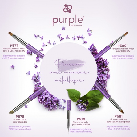 pinceaux purple fraise nail shop