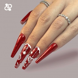 vernis semi permanent P2195 purple fraise nail shop 2