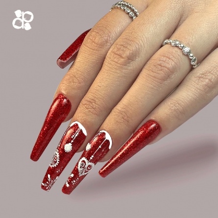 vernis semi permanent P2195 purple fraise nail shop 2