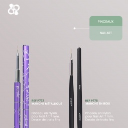 pinceaux P772 et P778 fraise nail shop