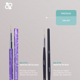 pinceaux P773 et P779 fraise nail shop