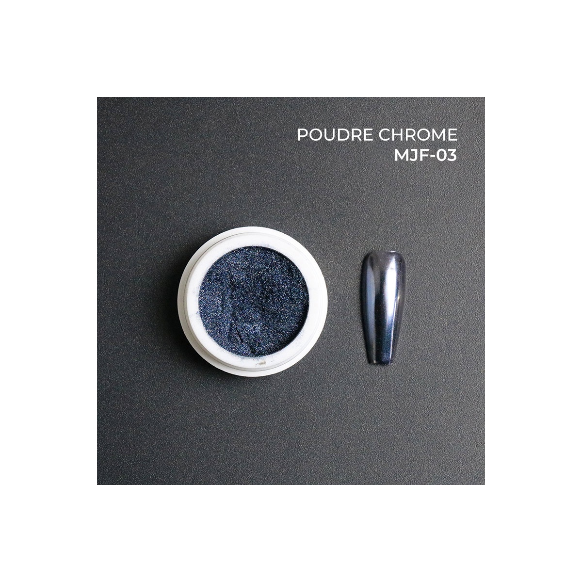 poudre chrome 03 fraise nail shop