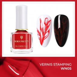 vernis stamping born pretty 42857-5 fraise nail shop